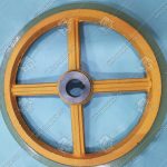 Колесо привода поручня эскалатора, SIGMA/LG, D - 456 мм, d - 44 мм, H - 40 мм, шпонка - 10 мм