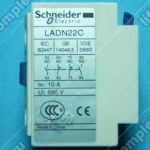 Блок дополнительных контактов, SCHNEIDER, LADN22C, 2НО+2НЗ, винтовые зажимы
