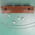 Вкладыш башмака направляющей кабины/противовеса, KONE, T - 16 мм, L - 140 мм, несмазываемый