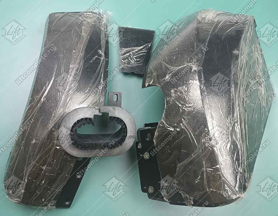 Фронтальная панель устья поручня, XIZI OTIS, правая, металлическая