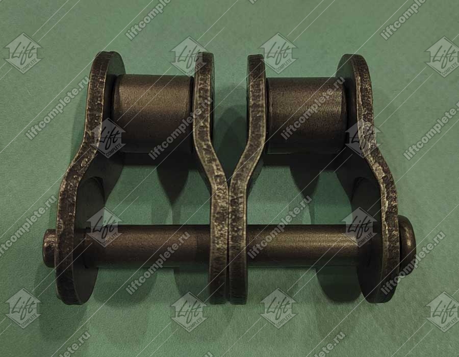 Переходное звено, двухрядной цепи привода поручня эскалатора, шаг - 31,75 мм, тип A, усиленное (HY)