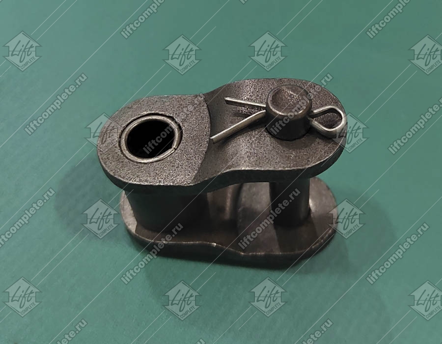 Переходное звено, однорядной цепи привода поручня эскалатора, шаг - 25,4 мм, тип B, усиленное (HY)