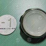 Кнопка вызова/приказа, XIZI OTIS, -1 этаж, тип BR34C, синяя подсветка символа и кнопки, с Браилем