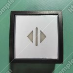 Кнопка вызова/приказа, STEP, красная подсветка, открытие дверей