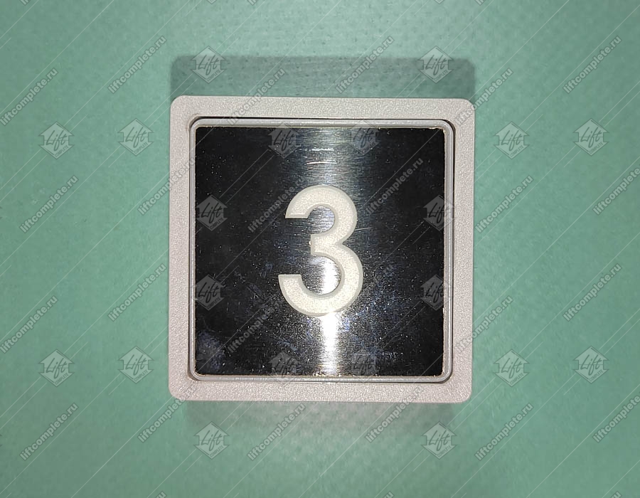 Кнопка вызова/приказа, MACPUARSA, 3 этаж, MB/VS, тип COMPACT, синяя подсветка