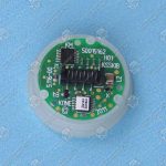 Базовый элемент кнопки приказа, KONE, открытие дверей, белый ободок, янтарная подсветка