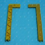 Демаркационная линия, 9300, L - 402 мм, жёлтая, пластиковая, правая