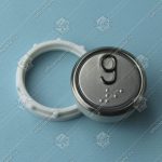 Кнопка вызова/приказа, VEGA Achille, 9 этаж, с кодом Брайля, красная подсветка (разъем MLK)