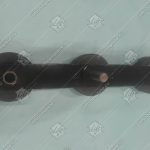 Цепь ступеней эскалатора, HYUNDAI, S650, шаг - 135,47 мм, палец - 84,7x14,63/14,63 мм, пластины - 40x5/40x5 мм, ролик - 76х25 мм, без оси (переходное звено)